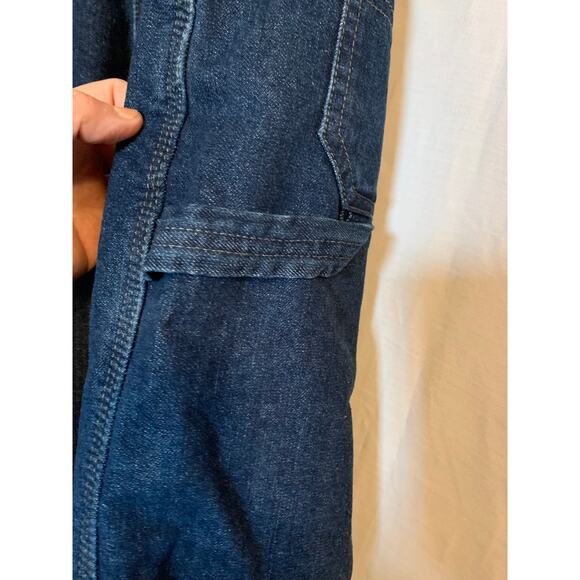 Wrangler Fleece  Lined Carpenter Men's 36x32 Jean Dark Wash Soft - Picture 4 of 6